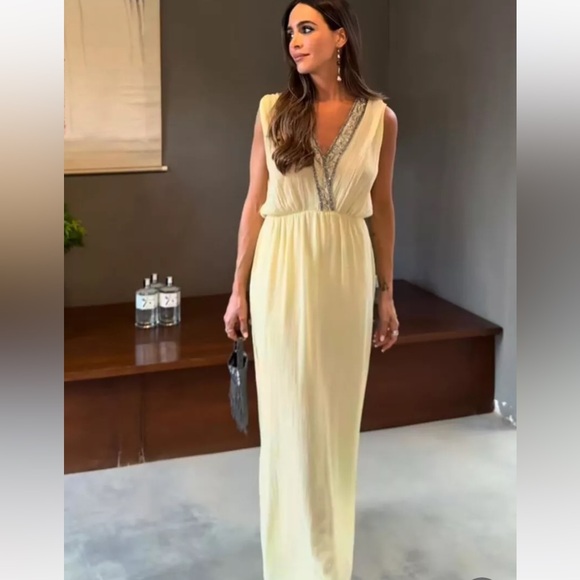 Zara NWT SS24 Embroidered Beaded Dress - Picture 3 of 9